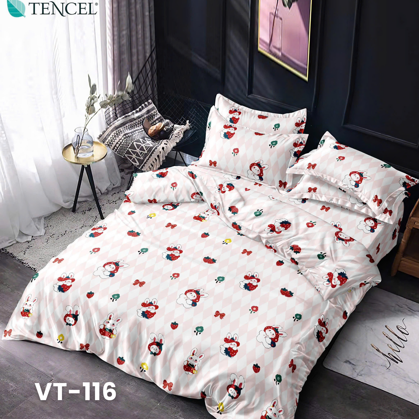 Tencel Polyester Basic Set - 1 Duvet cover, 1 Fitted sheet and 2 Pillow cases - Pre Order