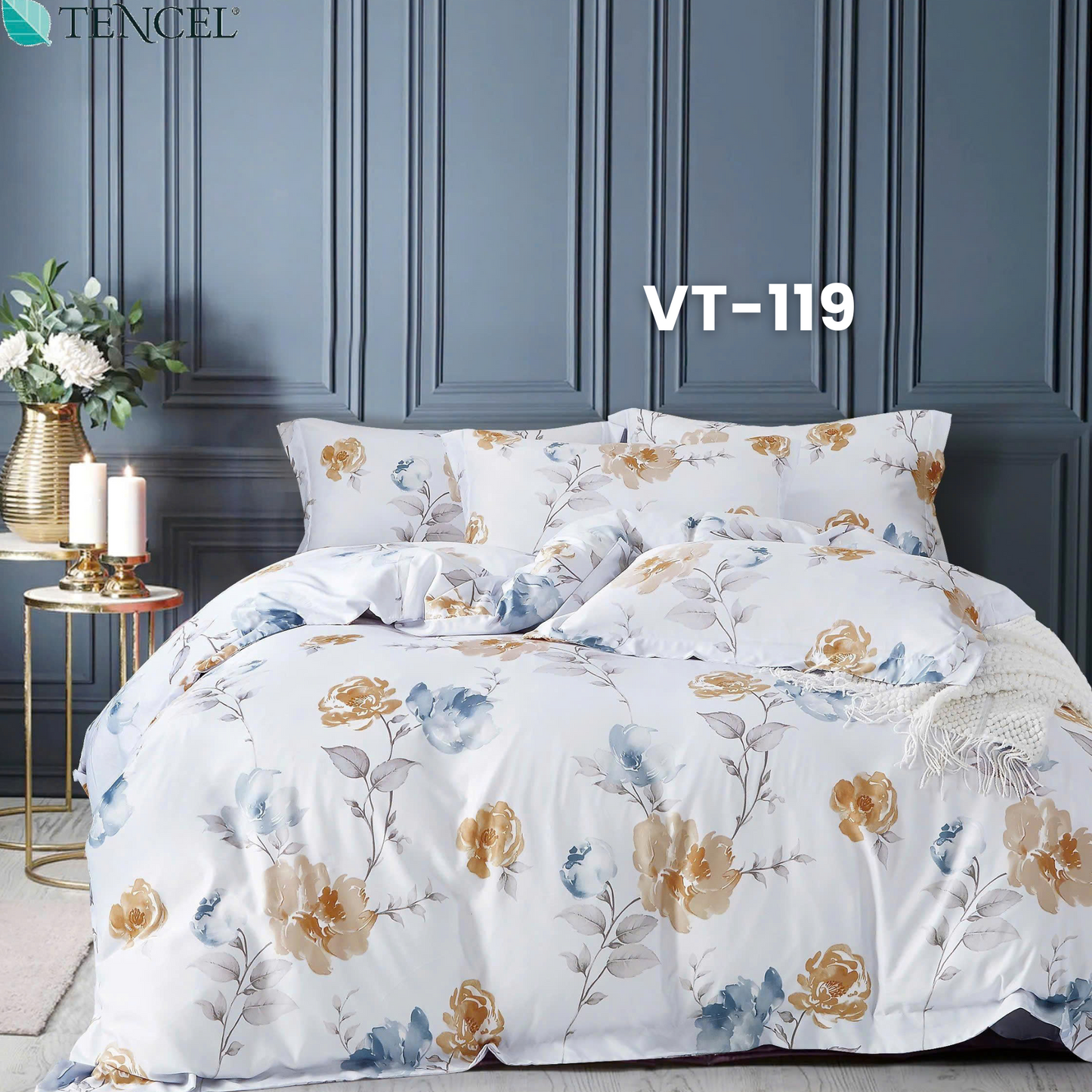 Tencel Polyester Basic Set - 1 Duvet cover, 1 Fitted sheet and 2 Pillow cases - Pre Order