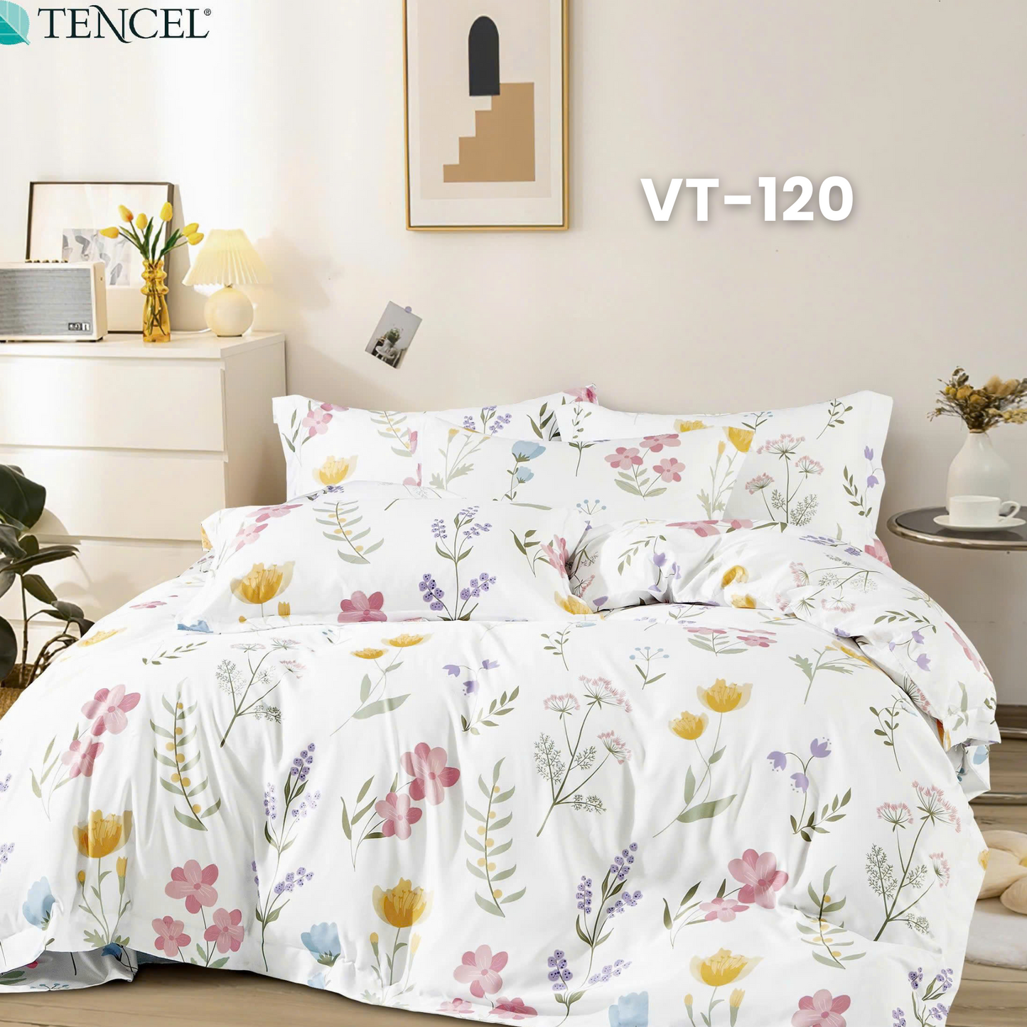 Tencel Polyester Basic Set - 1 Duvet cover, 1 Fitted sheet and 2 Pillow cases - Pre Order