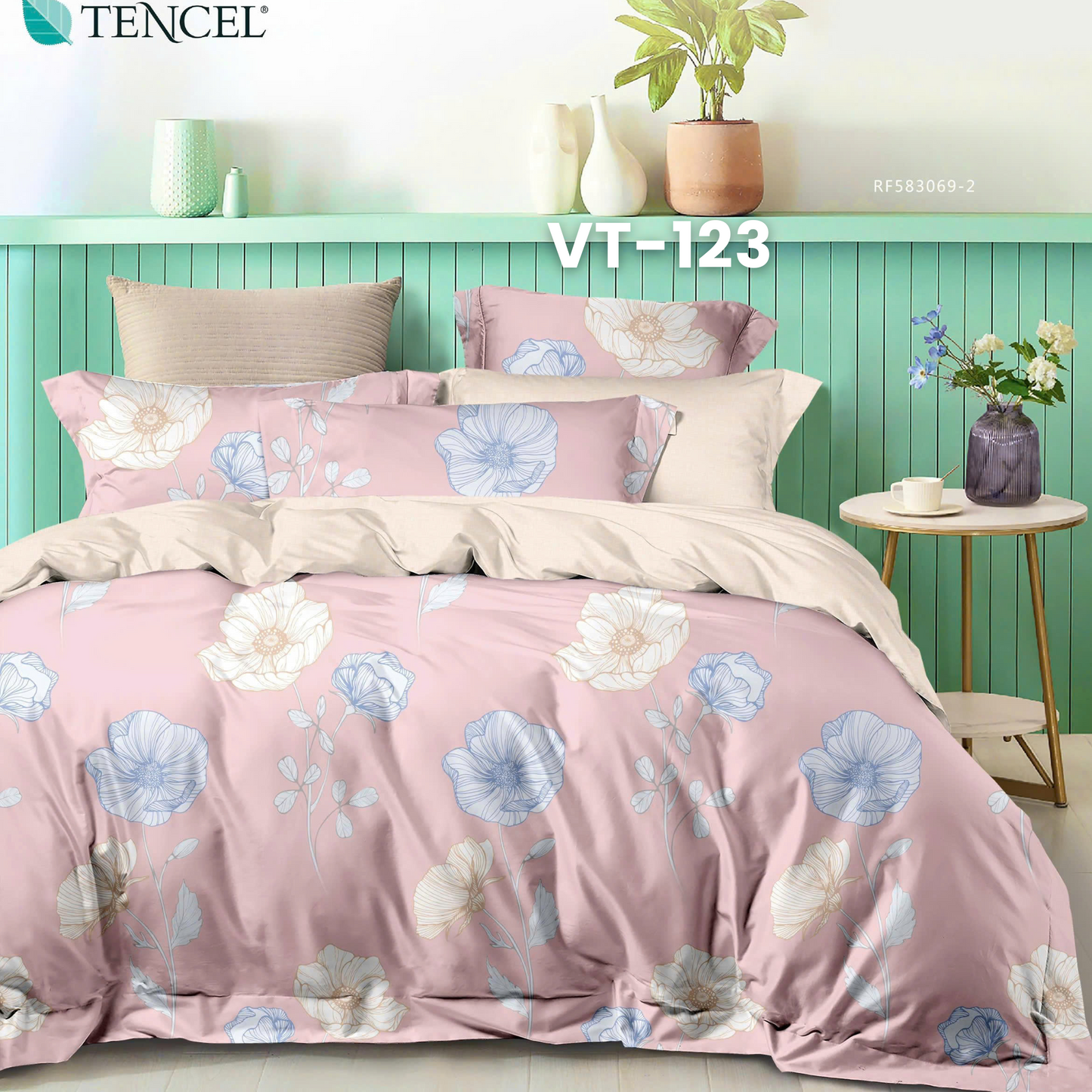 Tencel Polyester Basic Set - 1 Duvet cover, 1 Fitted sheet and 2 Pillow cases - Pre Order
