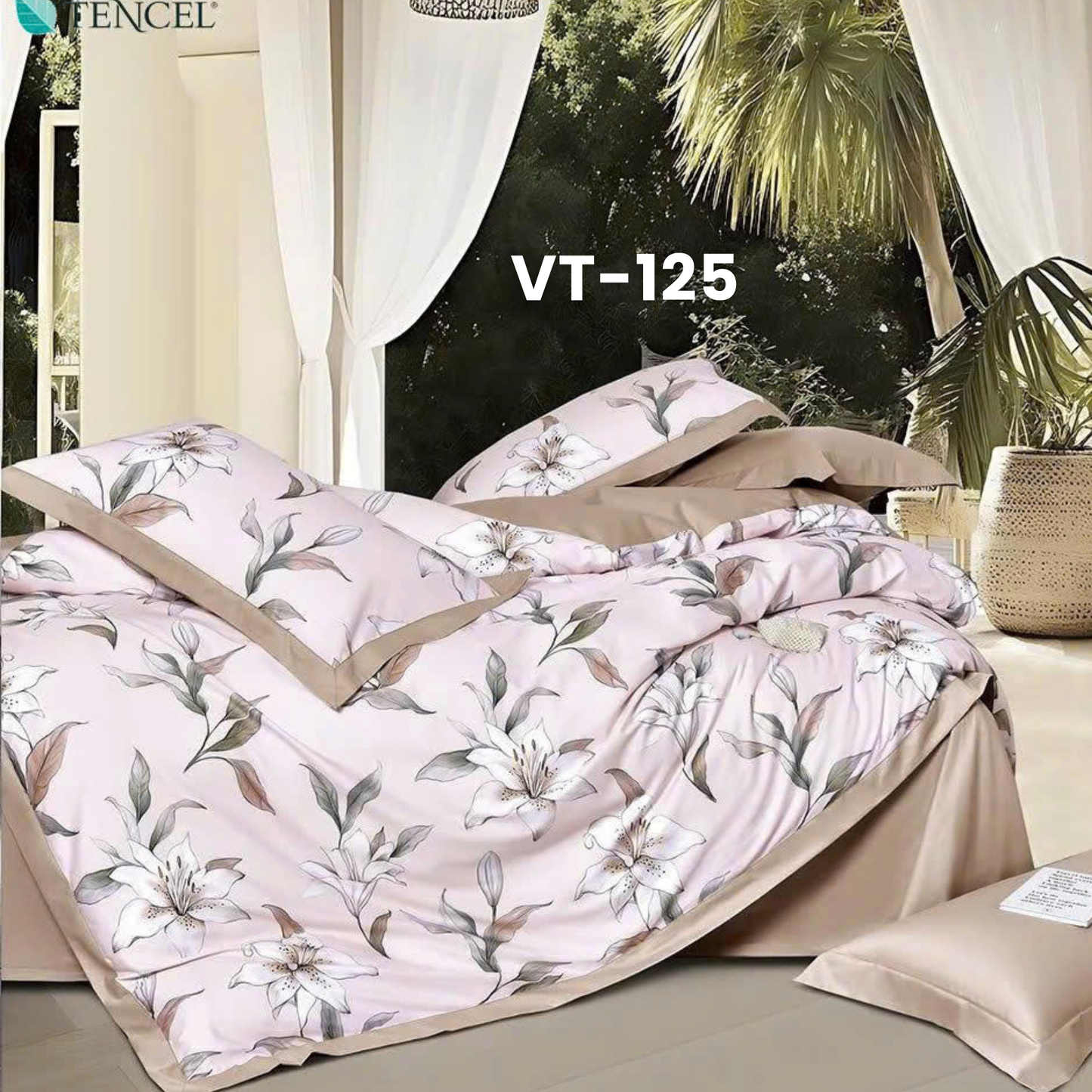 Tencel Polyester Basic Set - 1 Duvet cover, 1 Fitted sheet and 2 Pillow cases - Pre Order