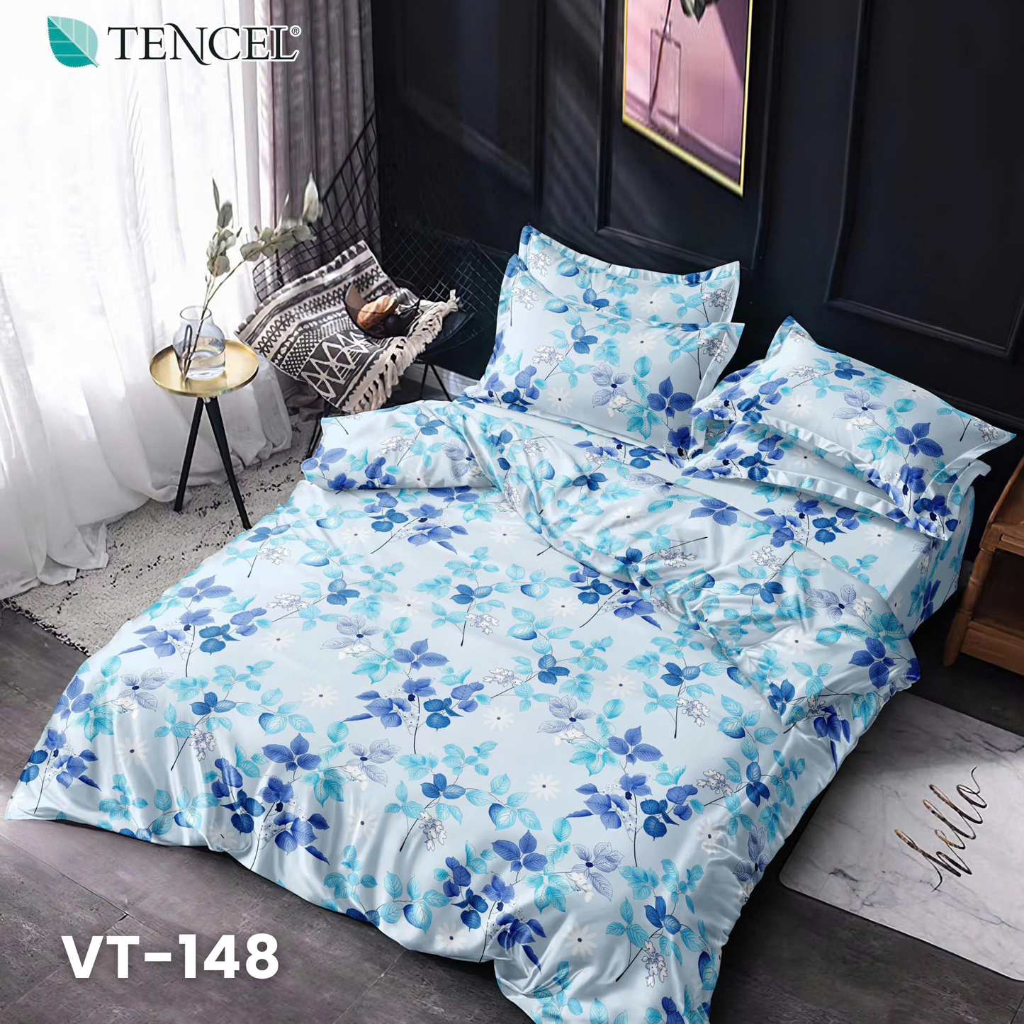 Tencel Polyester Basic Set - 1 Duvet cover, 1 Fitted sheet and 2 Pillow cases - Pre Order