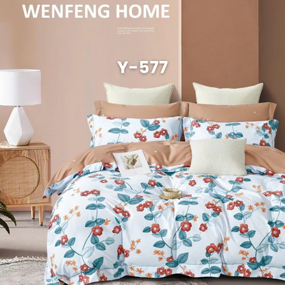 (Pre Order) Cotton-Silk T200 Basic Set - 1 Duvet cover, 1 Fitted sheet and 2 Pillow cases
