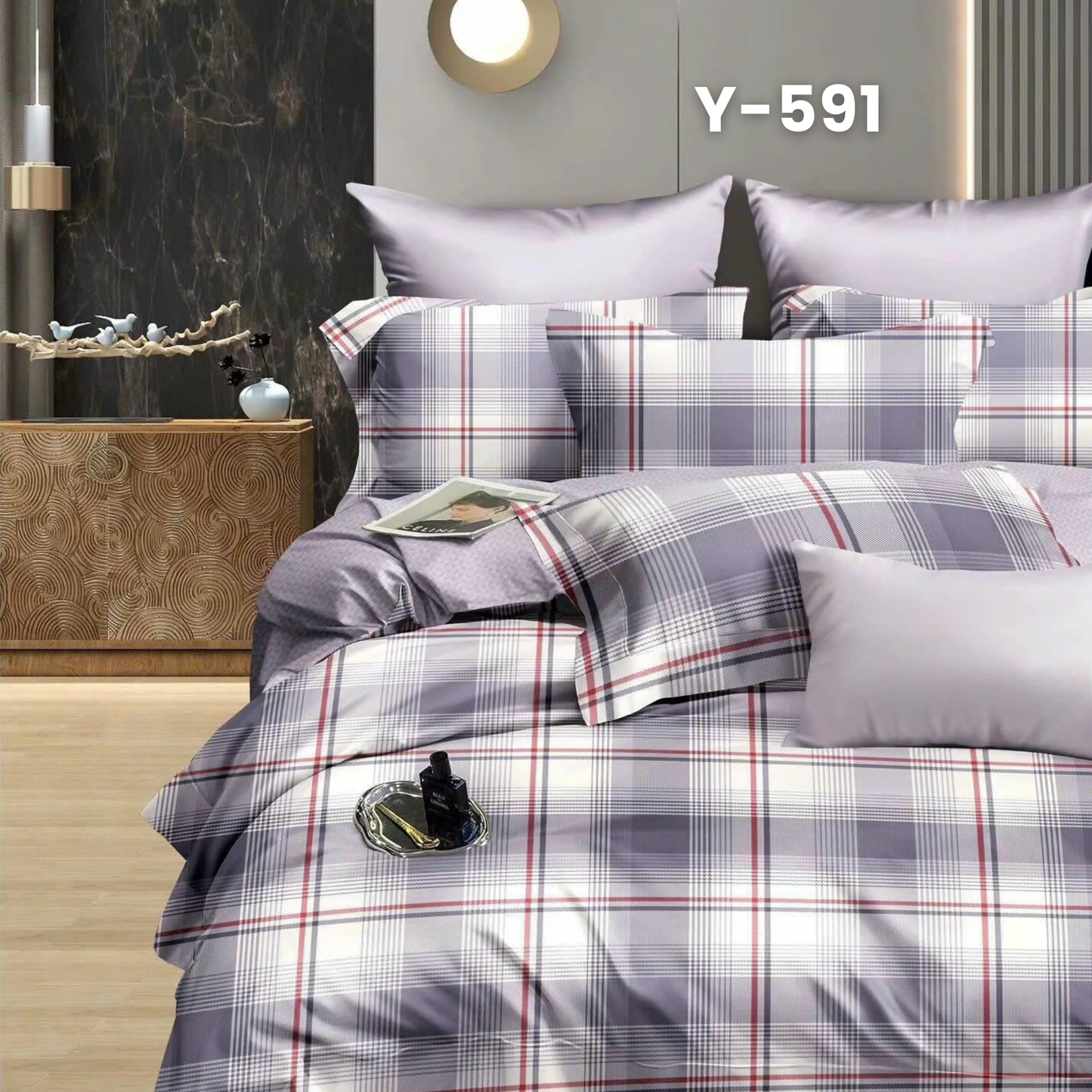 (Pre Order) Cotton-Silk T200 Basic Set - 1 Duvet cover, 1 Fitted sheet and 2 Pillow cases