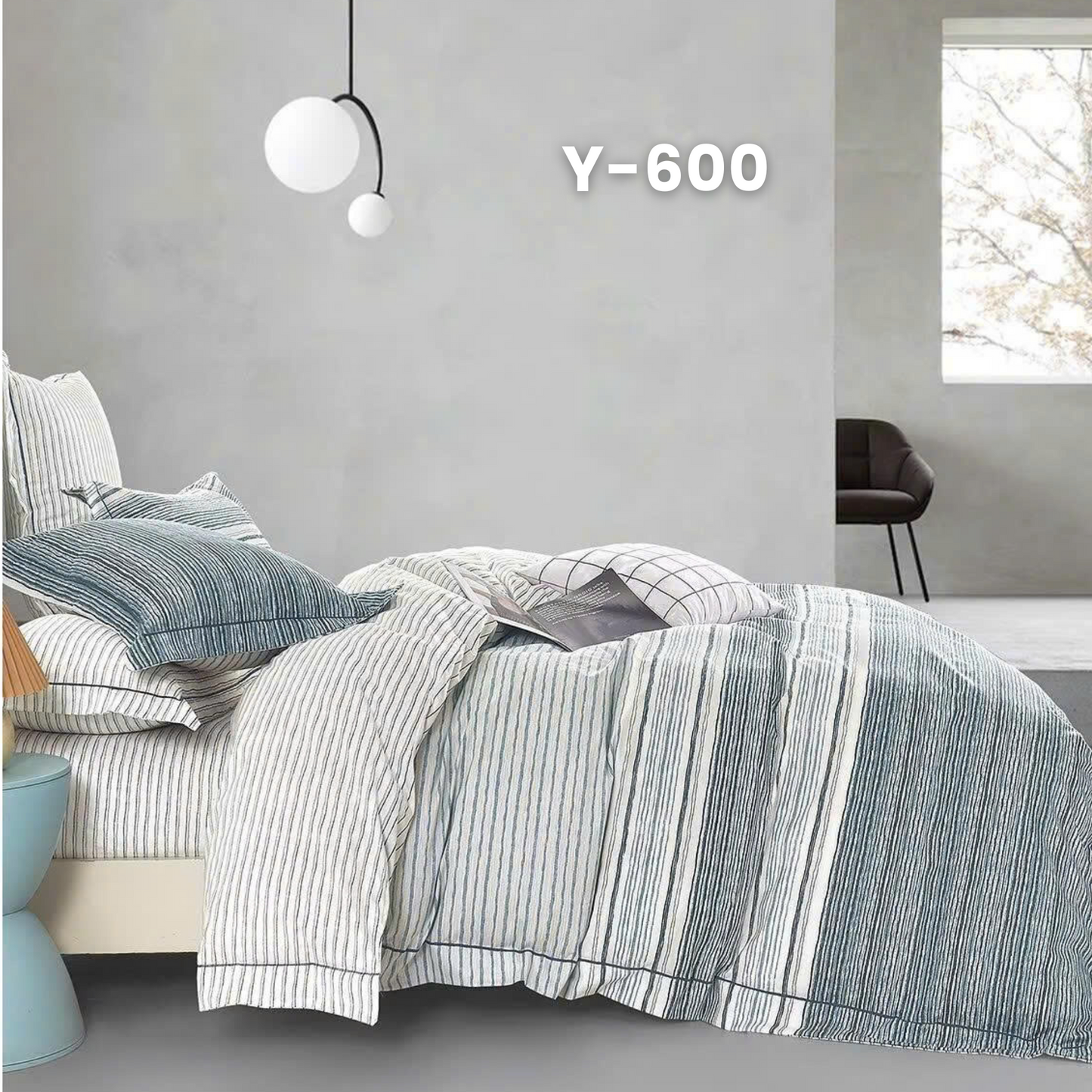 Cotton-Silk T200 Basic Set - 1 Duvet cover, 1 Fitted sheet and 2 Pillow cases - Pre Order