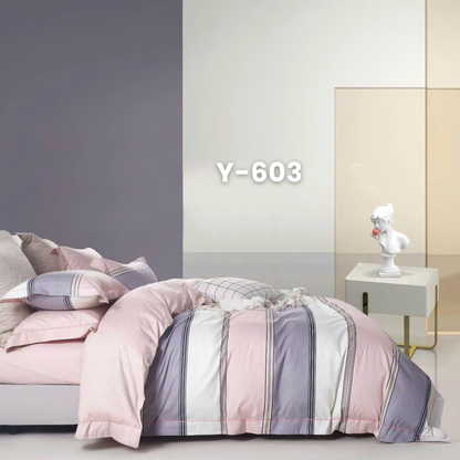 Cotton-Silk T200 Basic Set - 1 Duvet cover, 1 Fitted sheet and 2 Pillow cases - Pre Order