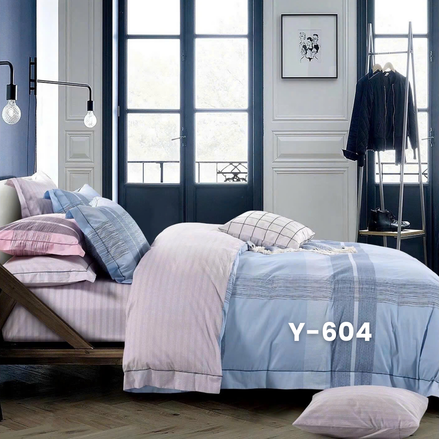 Cotton-Silk T200 Basic Set - 1 Duvet cover, 1 Fitted sheet and 2 Pillow cases - Pre Order