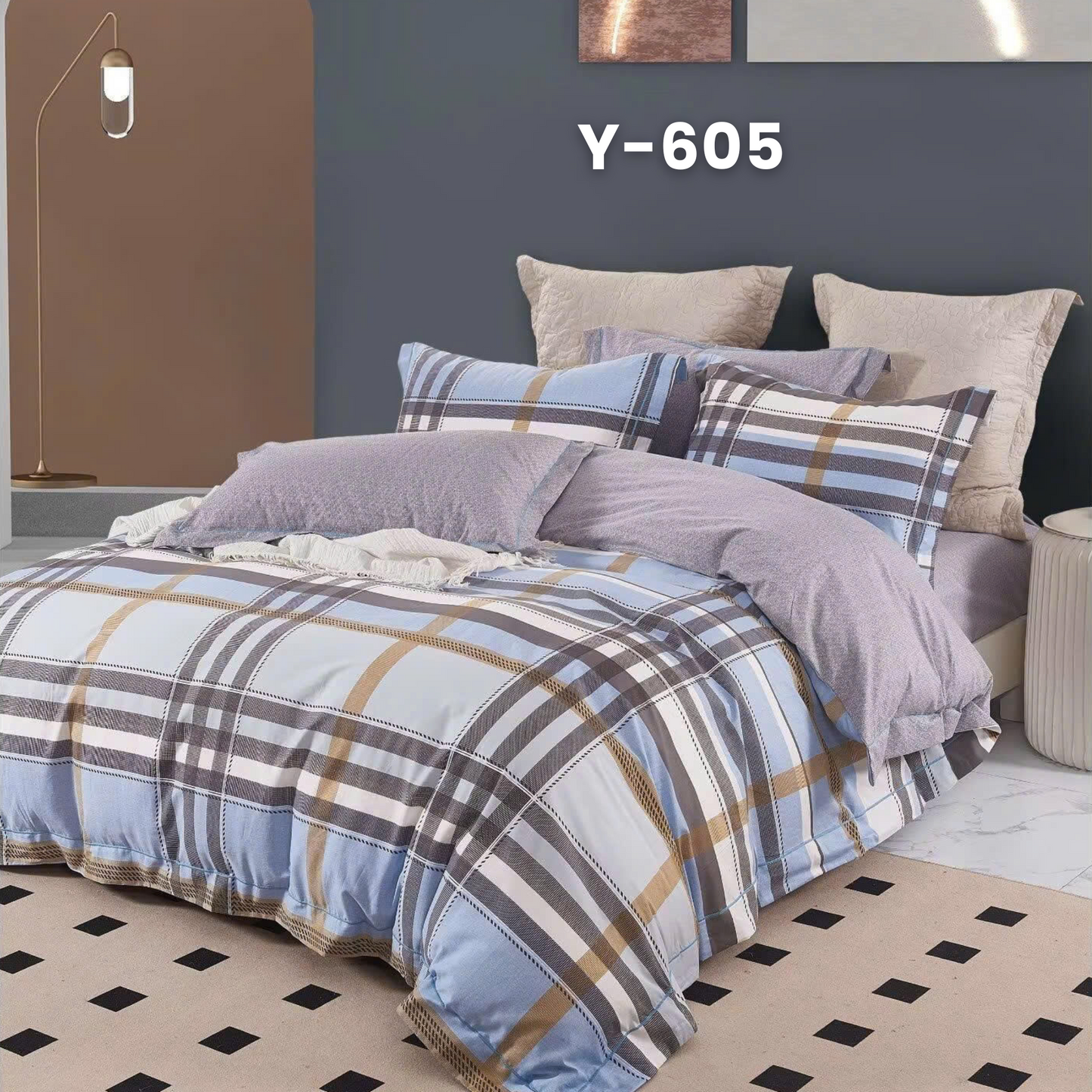Cotton-Silk T200 Basic Set - 1 Duvet cover, 1 Fitted sheet and 2 Pillow cases - Pre Order