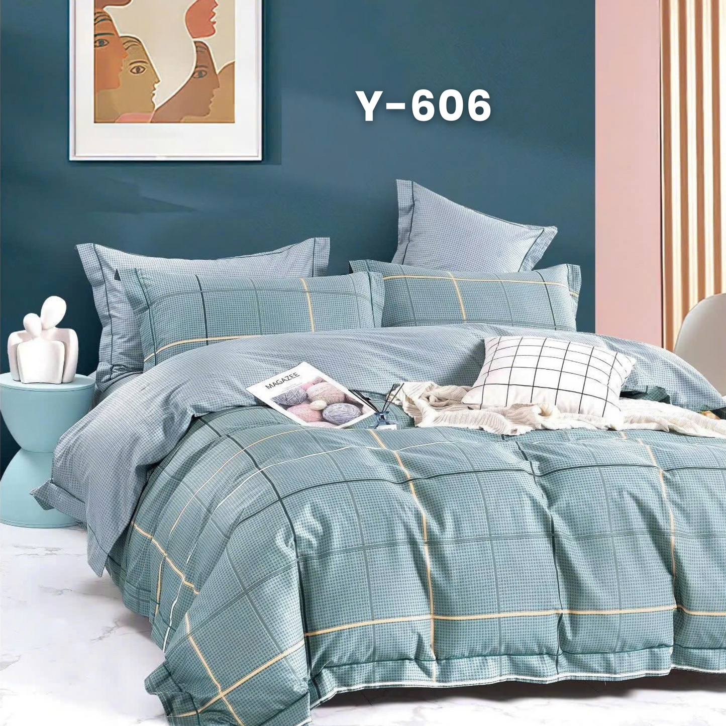 Cotton-Silk T200 Basic Set - 1 Duvet cover, 1 Fitted sheet and 2 Pillow cases - Pre Order
