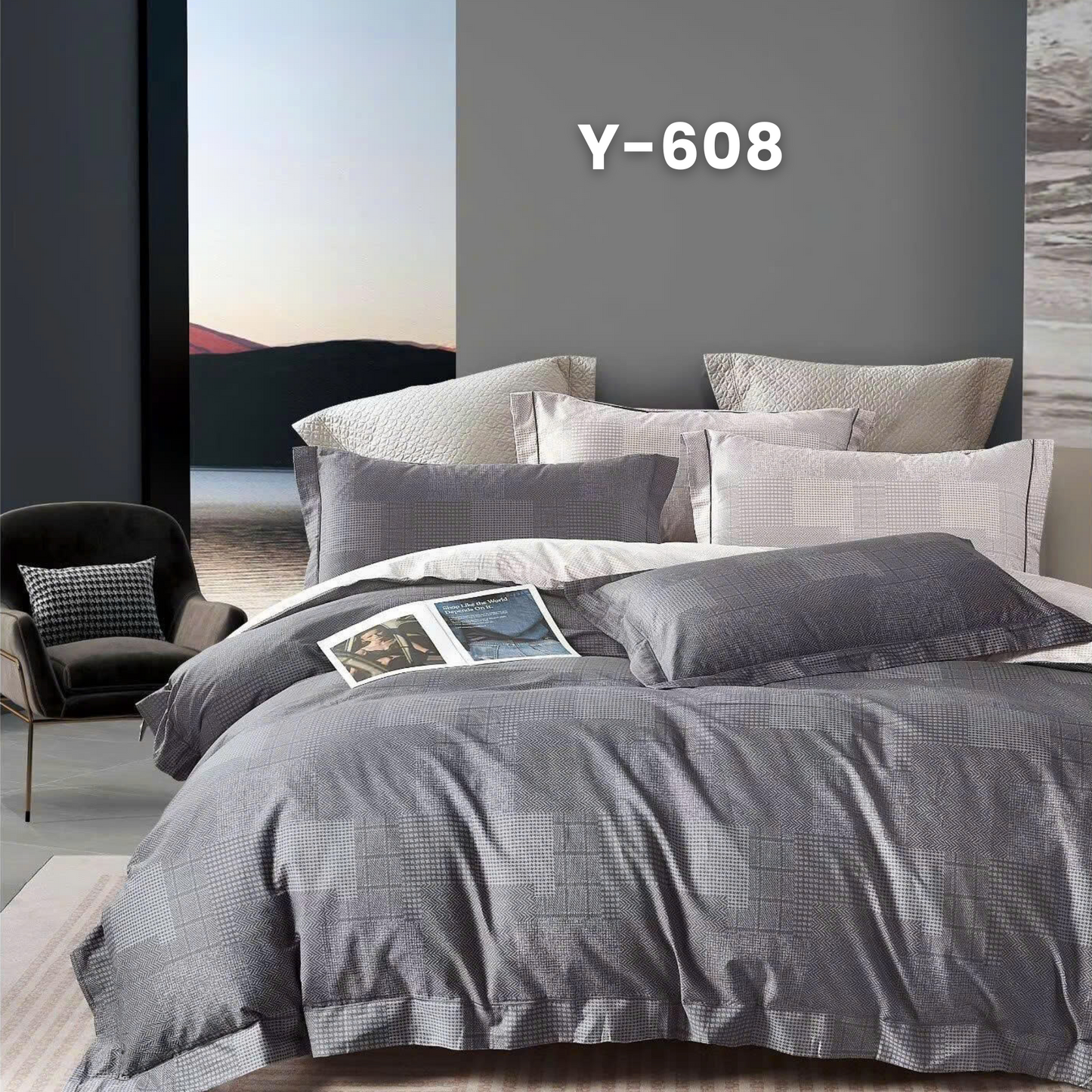 Cotton-Silk T200 Basic Set - 1 Duvet cover, 1 Fitted sheet and 2 Pillow cases - Pre Order