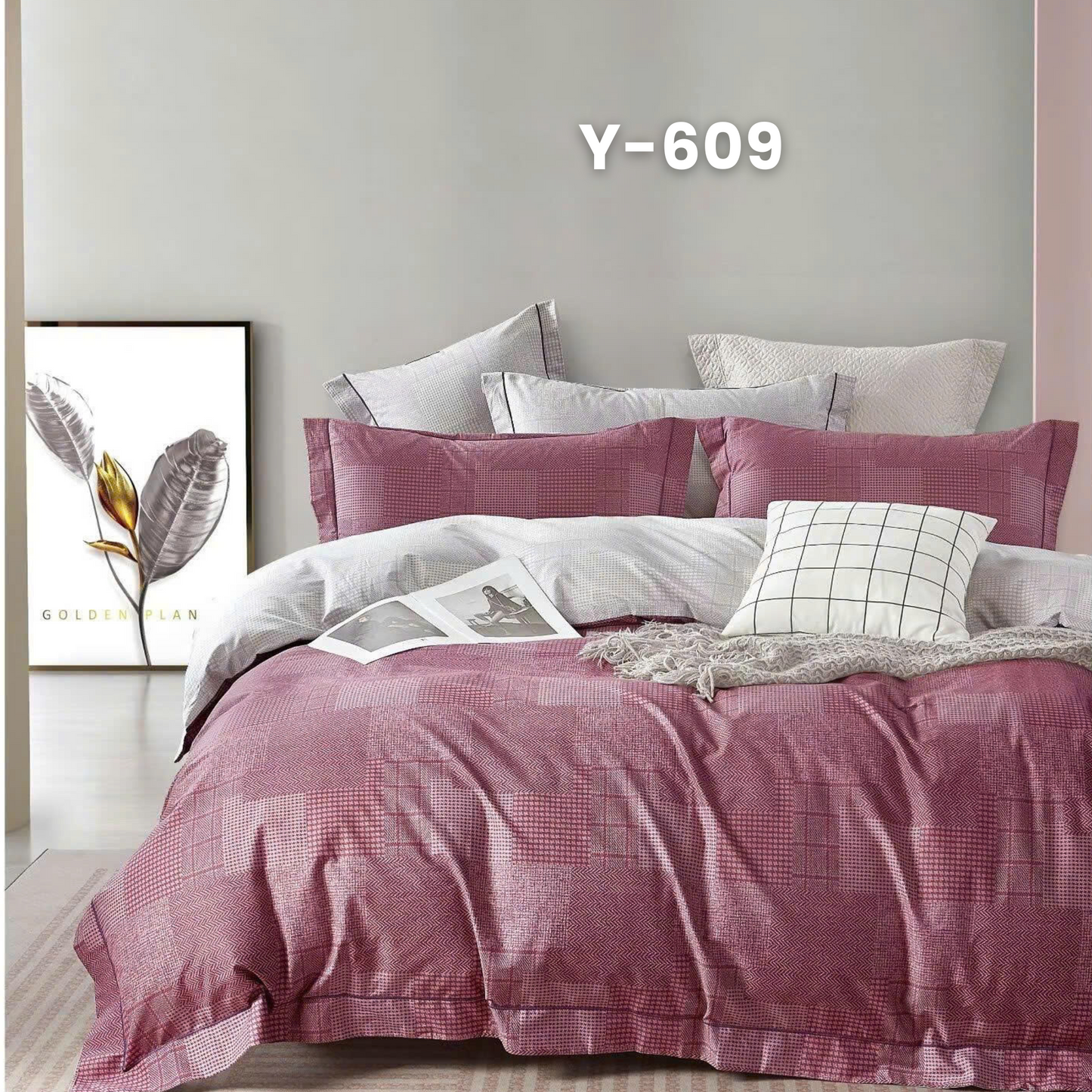 Cotton-Silk T200 Basic Set - 1 Duvet cover, 1 Fitted sheet and 2 Pillow cases - Pre Order