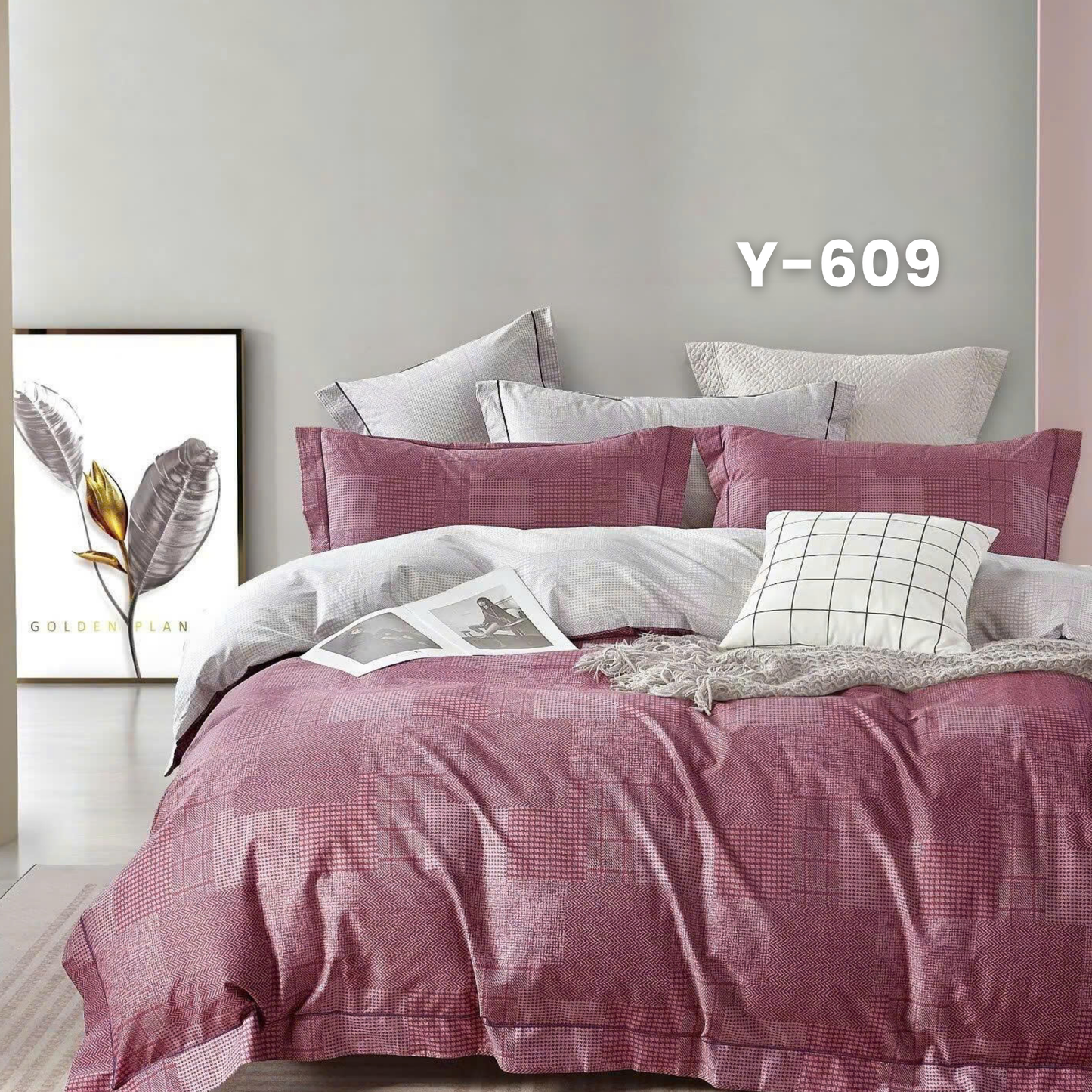 (Pre Order) Cotton-Silk T200 Basic Set - 1 Duvet cover, 1 Fitted sheet and 2 Pillow cases