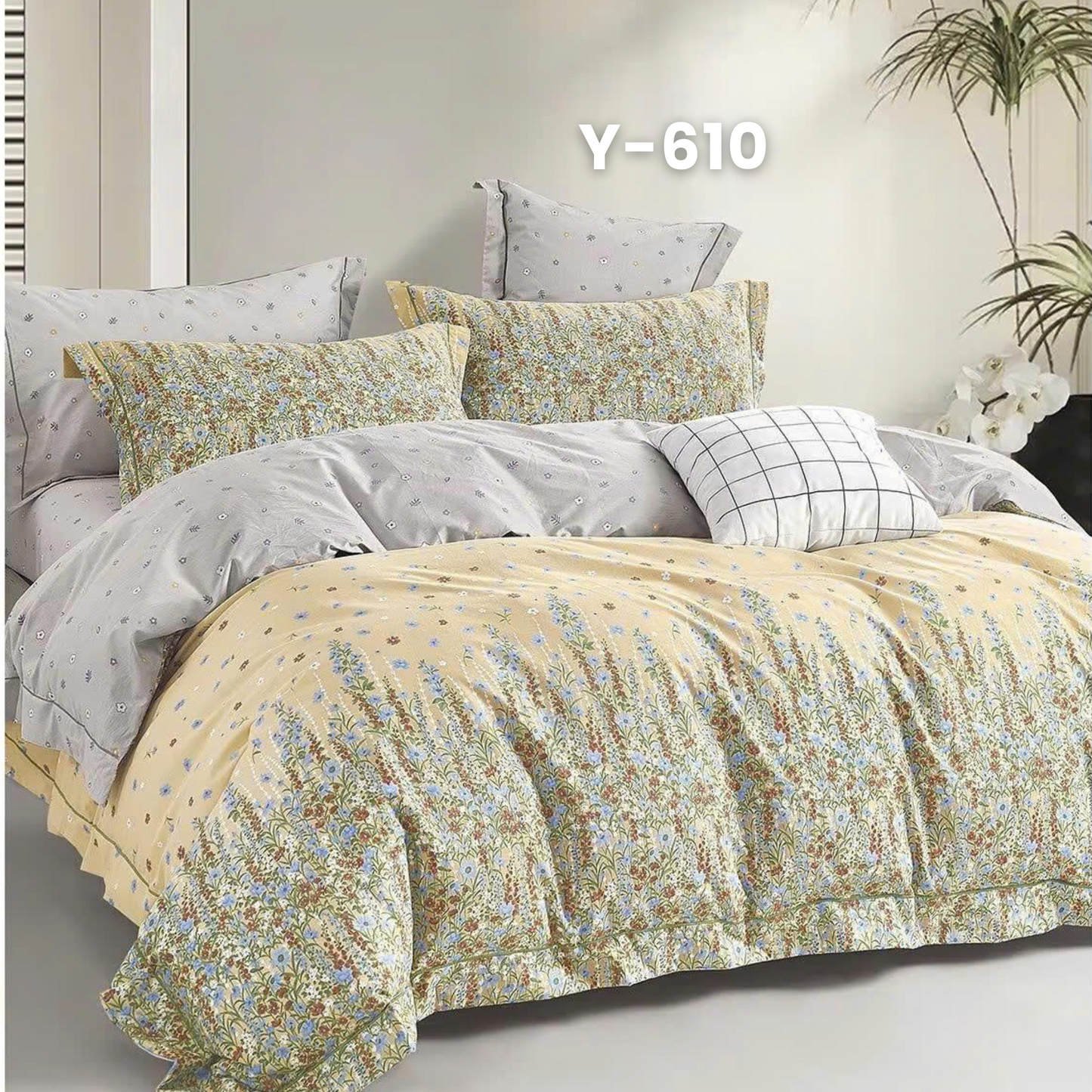 Cotton-Silk T200 Basic Set - 1 Duvet cover, 1 Fitted sheet and 2 Pillow cases - Pre Order
