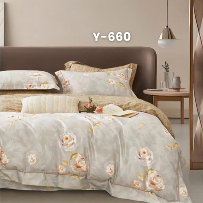 (Pre Order) Cotton-Silk T200 Basic Set - 1 Duvet cover, 1 Fitted sheet and 2 Pillow cases