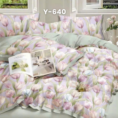 (Pre Order) Cotton-Silk T200 Basic Set - 1 Duvet cover, 1 Fitted sheet and 2 Pillow cases