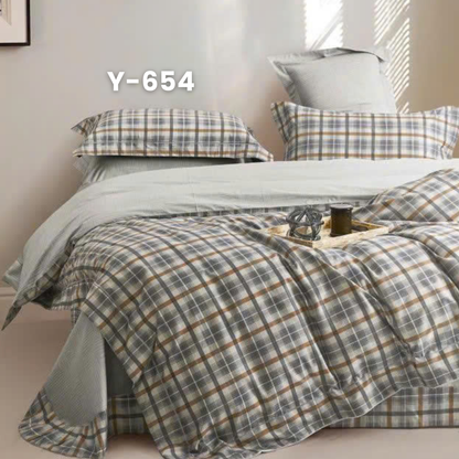 (Pre Order) Cotton-Silk T200 Basic Set - 1 Duvet cover, 1 Fitted sheet and 2 Pillow cases
