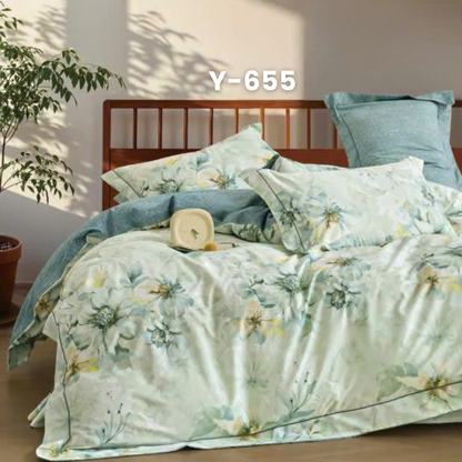 (Pre Order) Cotton-Silk T200 Basic Set - 1 Duvet cover, 1 Fitted sheet and 2 Pillow cases