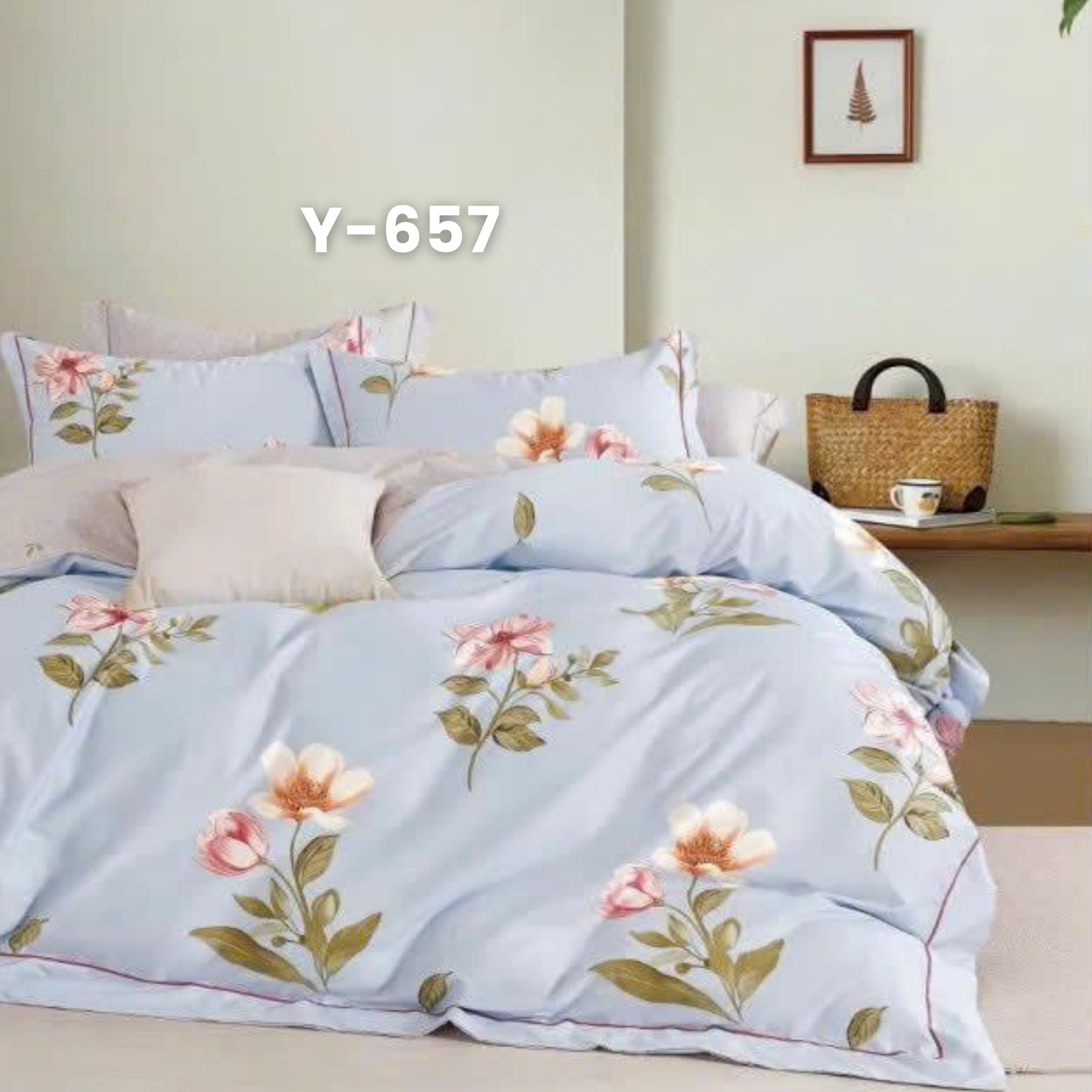 (Pre Order) Cotton-Silk T200 Basic Set - 1 Duvet cover, 1 Fitted sheet and 2 Pillow cases