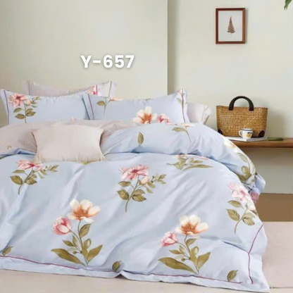 (Pre Order) Cotton-Silk T200 Basic Set - 1 Duvet cover, 1 Fitted sheet and 2 Pillow cases