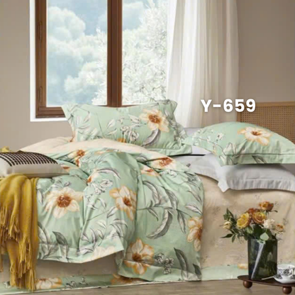 (Pre Order) Cotton-Silk T200 Basic Set - 1 Duvet cover, 1 Fitted sheet and 2 Pillow cases