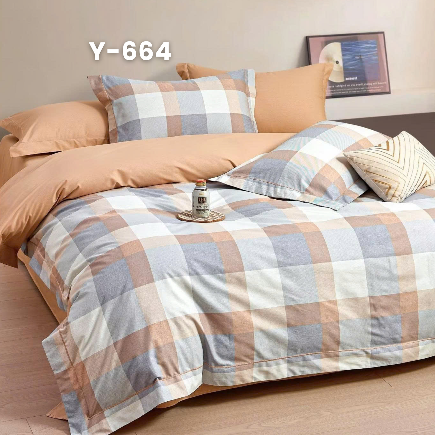 (Pre Order) Cotton-Silk T200 Basic Set - 1 Duvet cover, 1 Fitted sheet and 2 Pillow cases