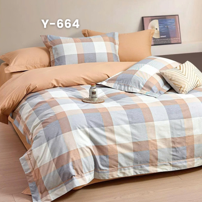 (Pre Order) Cotton-Silk T200 Basic Set - 1 Duvet cover, 1 Fitted sheet and 2 Pillow cases