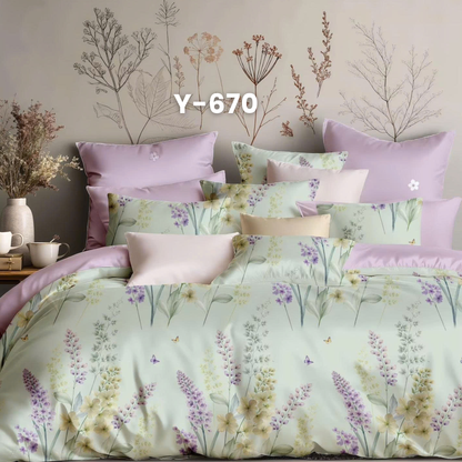 (Pre Order) Cotton-Silk T200 Basic Set - 1 Duvet cover, 1 Fitted sheet and 2 Pillow cases