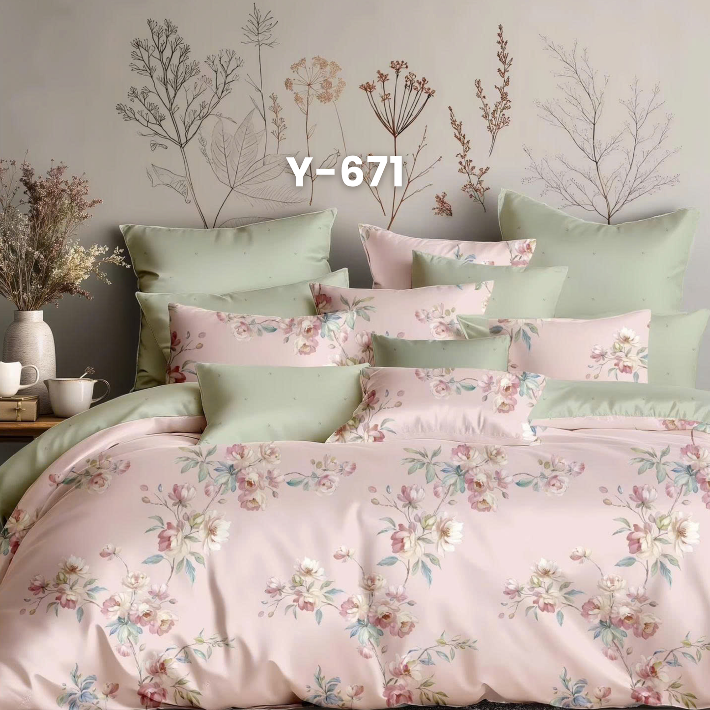 (Pre Order) Cotton-Silk T200 Basic Set - 1 Duvet cover, 1 Fitted sheet and 2 Pillow cases