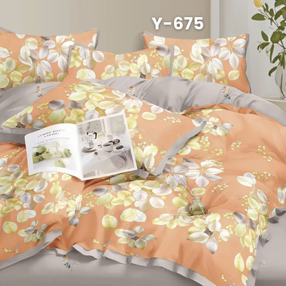 (Pre Order) Cotton-Silk T200 Basic Set - 1 Duvet cover, 1 Fitted sheet and 2 Pillow cases