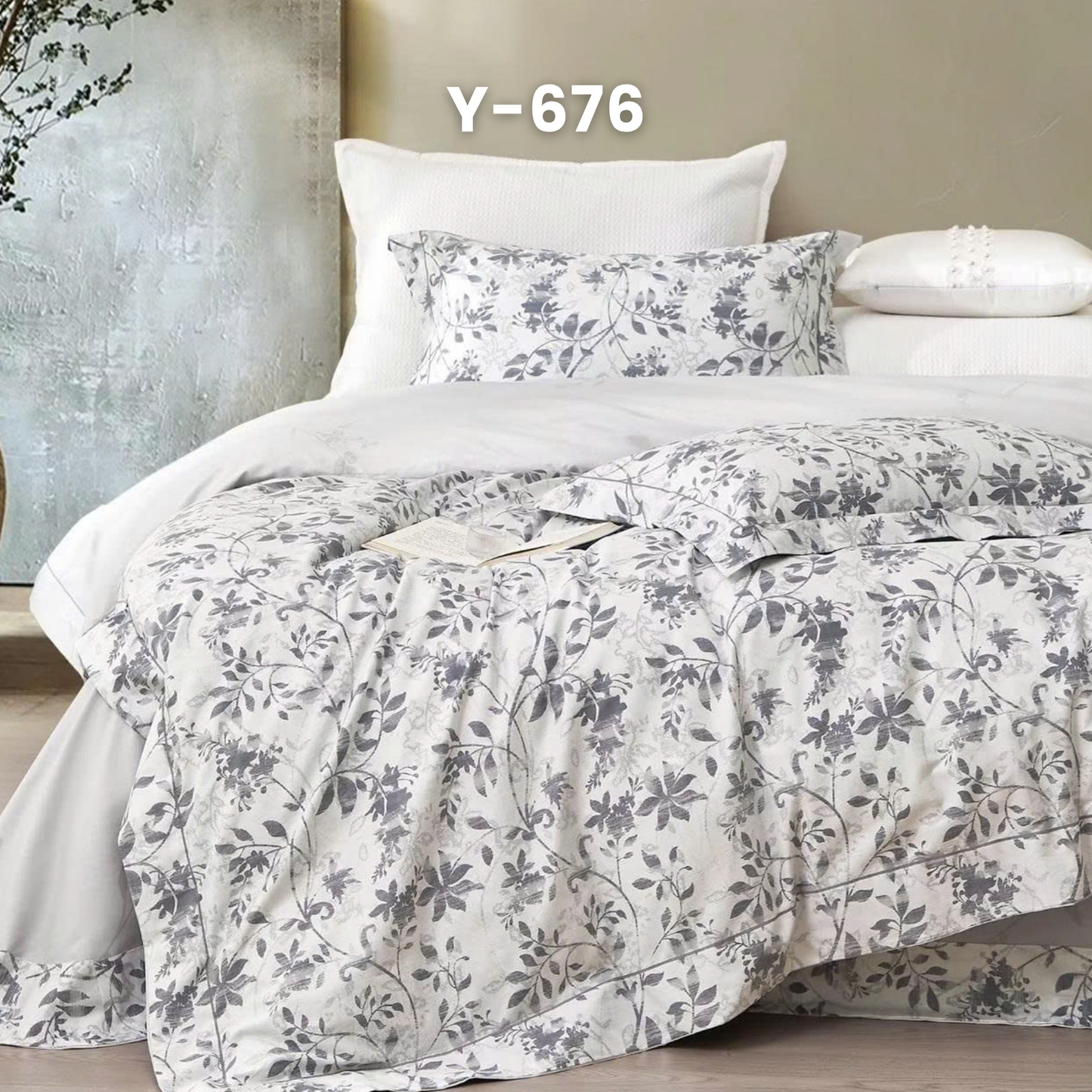 (Pre Order) Cotton-Silk T200 Basic Set - 1 Duvet cover, 1 Fitted sheet and 2 Pillow cases