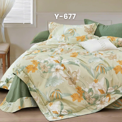 (Pre Order) Cotton-Silk T200 Basic Set - 1 Duvet cover, 1 Fitted sheet and 2 Pillow cases