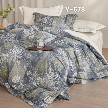 (Pre Order) Cotton-Silk T200 Basic Set - 1 Duvet cover, 1 Fitted sheet and 2 Pillow cases