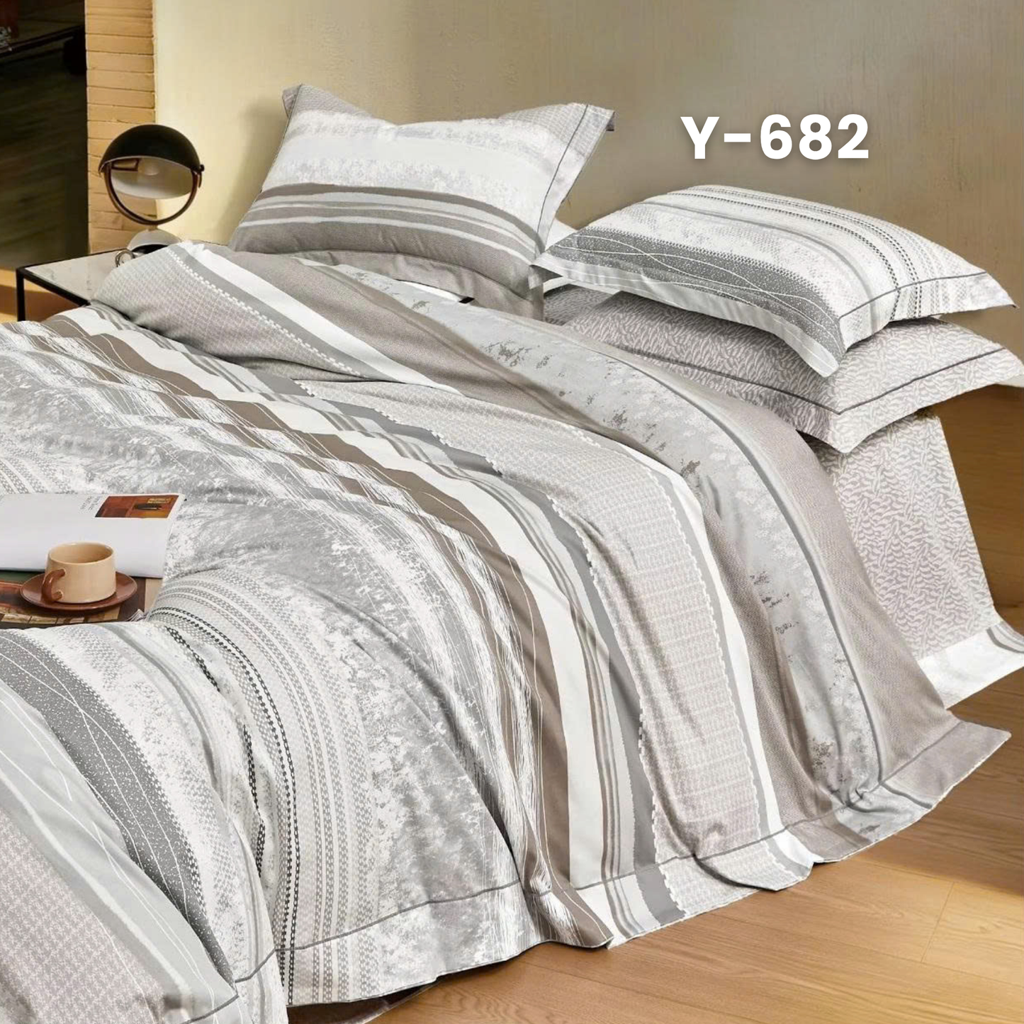 (Pre Order) Cotton-Silk T200 Basic Set - 1 Duvet cover, 1 Fitted sheet and 2 Pillow cases