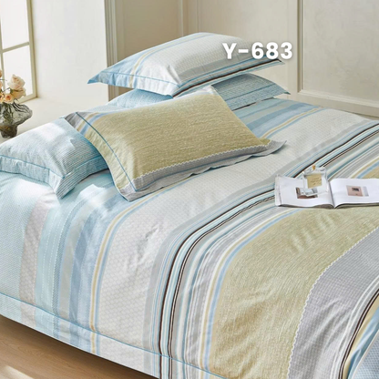 (Pre Order) Cotton-Silk T200 Basic Set - 1 Duvet cover, 1 Fitted sheet and 2 Pillow cases